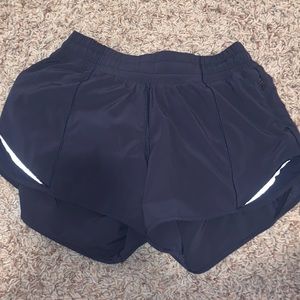 Lululemon navy shorts size 4 tall